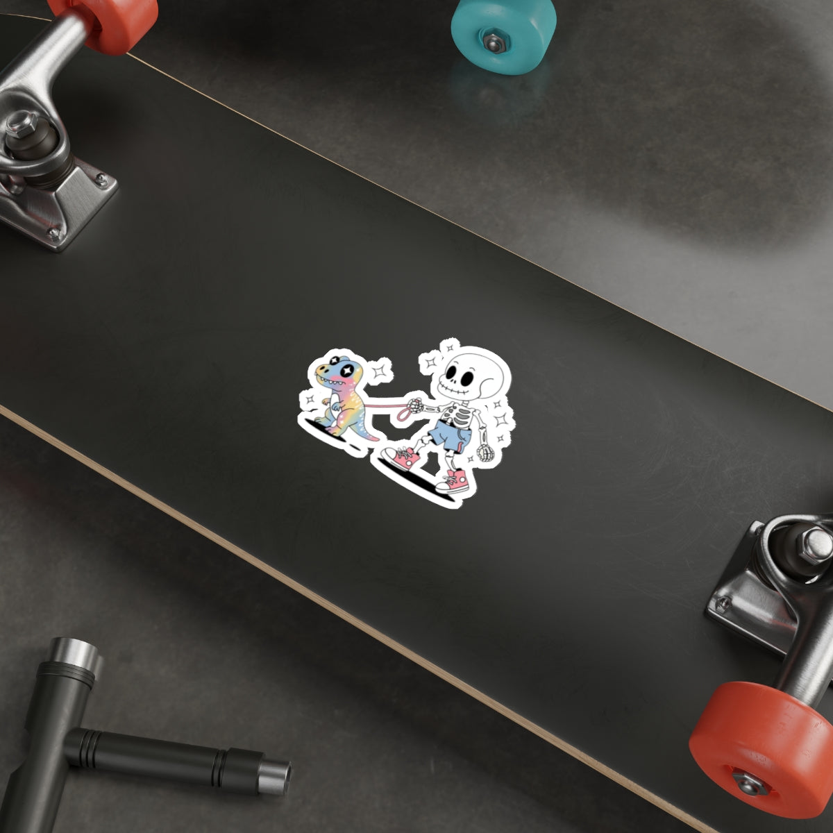 Dino Walk Sticker – Die-Cut Vinyl Sticker