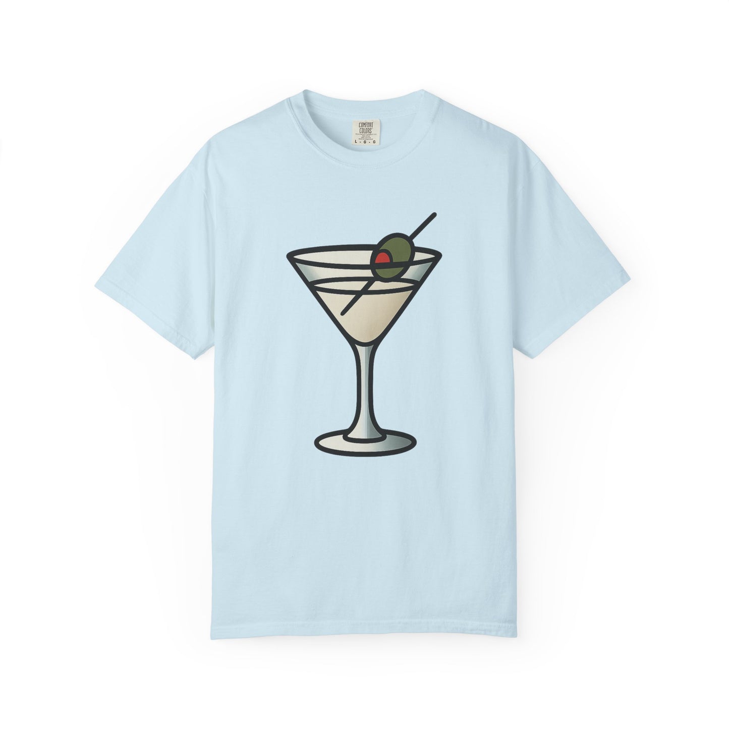 Classic Martini Glass Tee – Comfort Colors Unisex Garment-Dyed T-Shirt