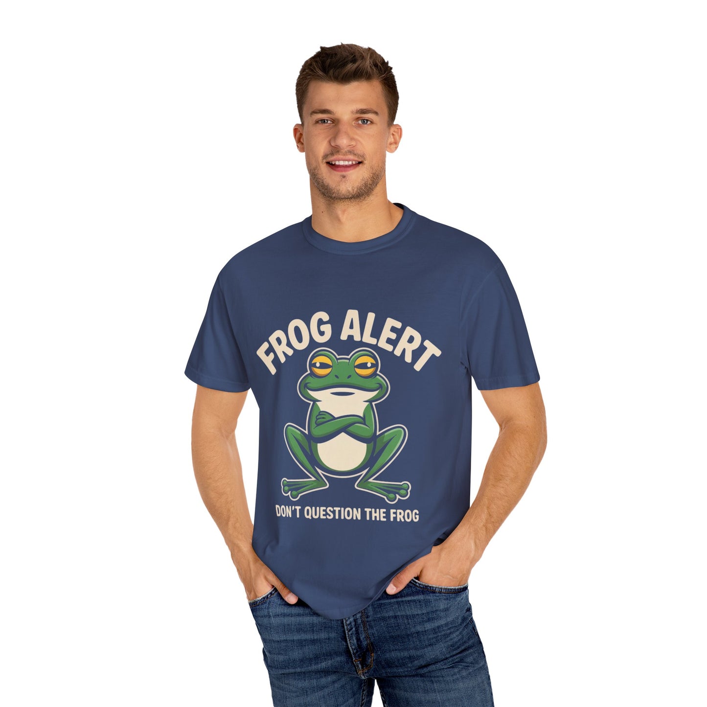 Frog Alert Tee – Funny Amphibian Graphic Comfort Colors T-Shirt
