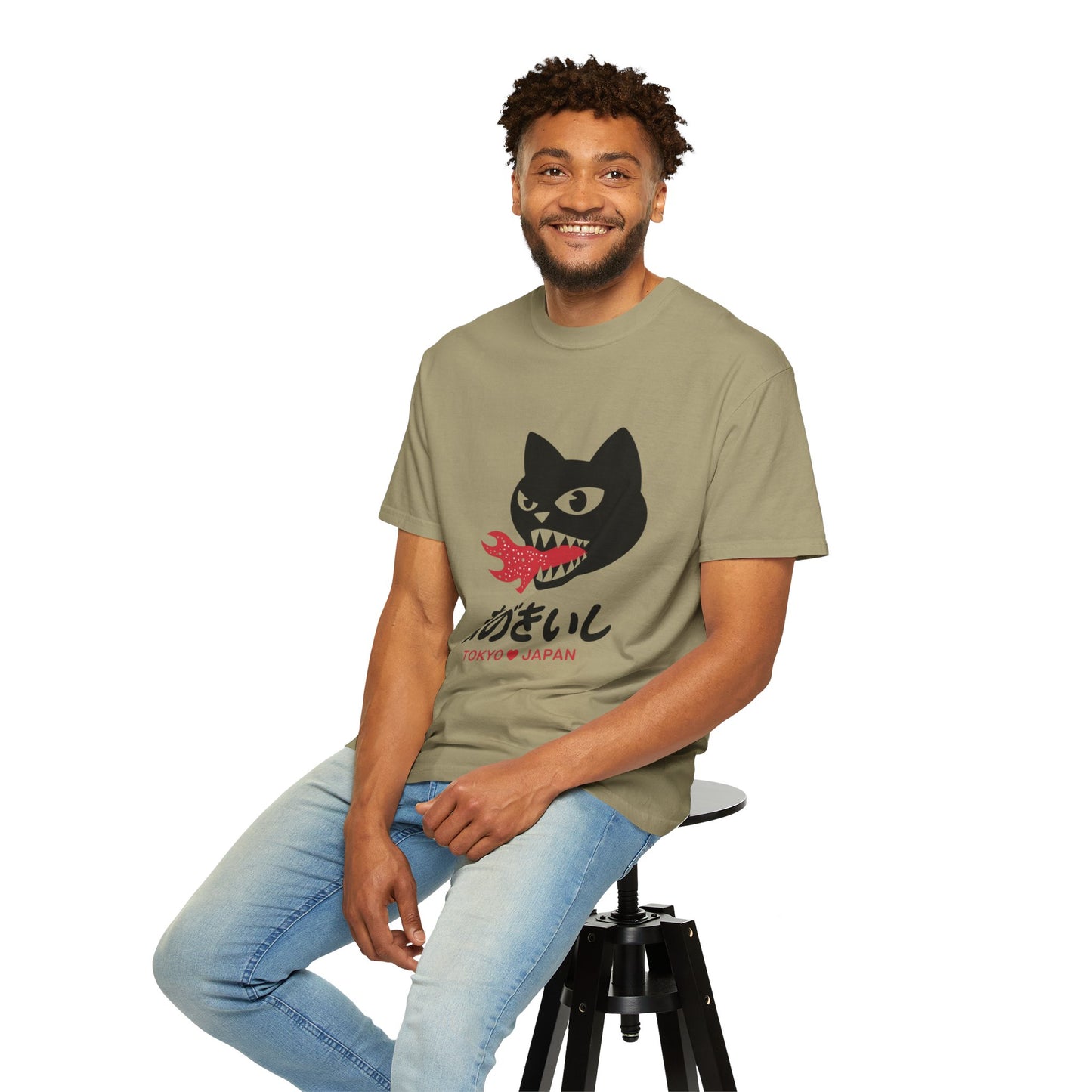 Tokyo Fire Cat Tee – Japanese Graphic Retro-Inspired Shirt
