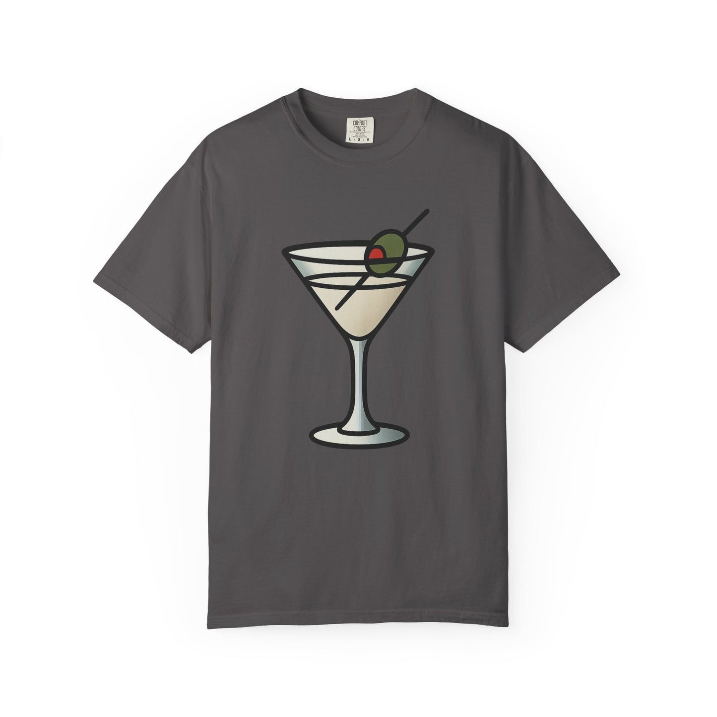 Classic Martini Glass Tee – Comfort Colors Unisex Garment-Dyed T-Shirt