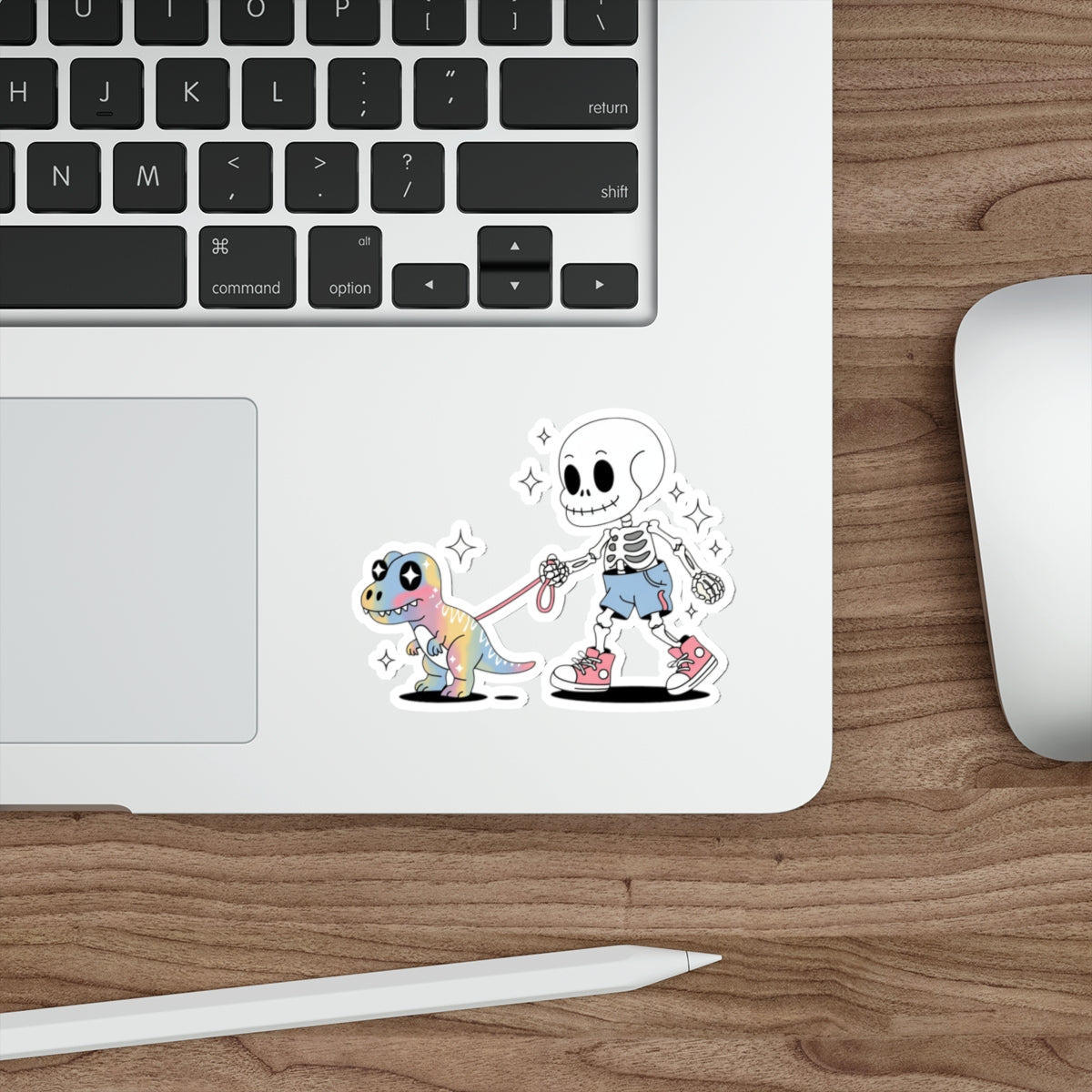 Dino Walk Sticker – Die-Cut Vinyl Sticker