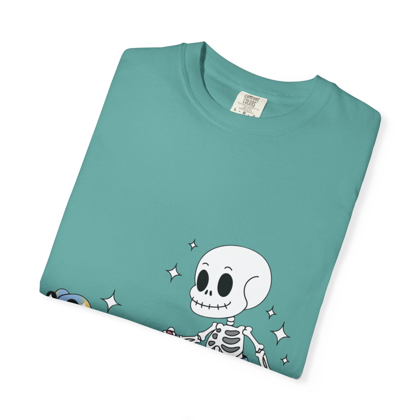 Dino Walk Tee – Skeleton Walking Rainbow Dinosaur Shirt