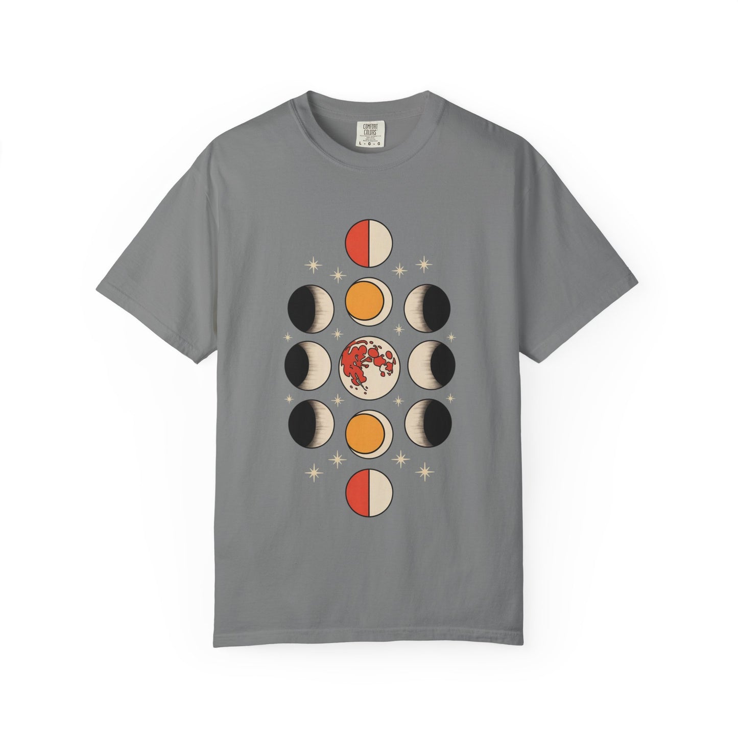 Lunar Phases Tee – Vintage Moon Cycle Graphic Shirt