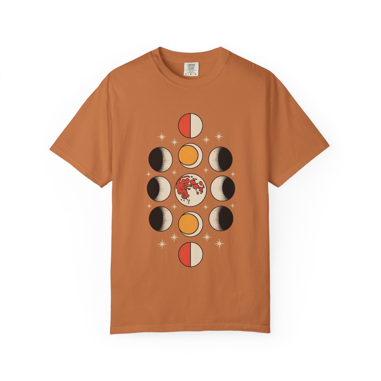 Lunar Phases Tee – Vintage Moon Cycle Graphic Shirt