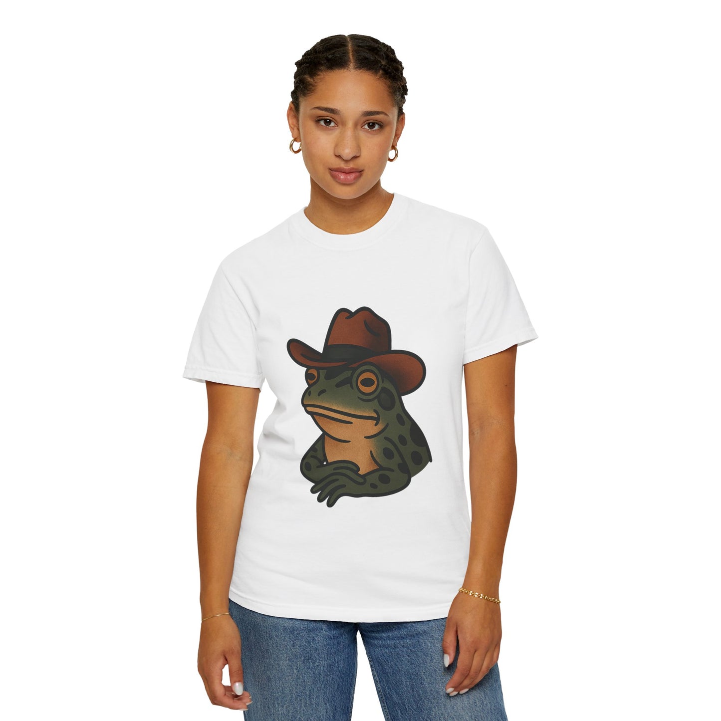 Cowboy Frog Tattoo Tee – Comfort Colors Unisex Garment-Dyed T-Shirt