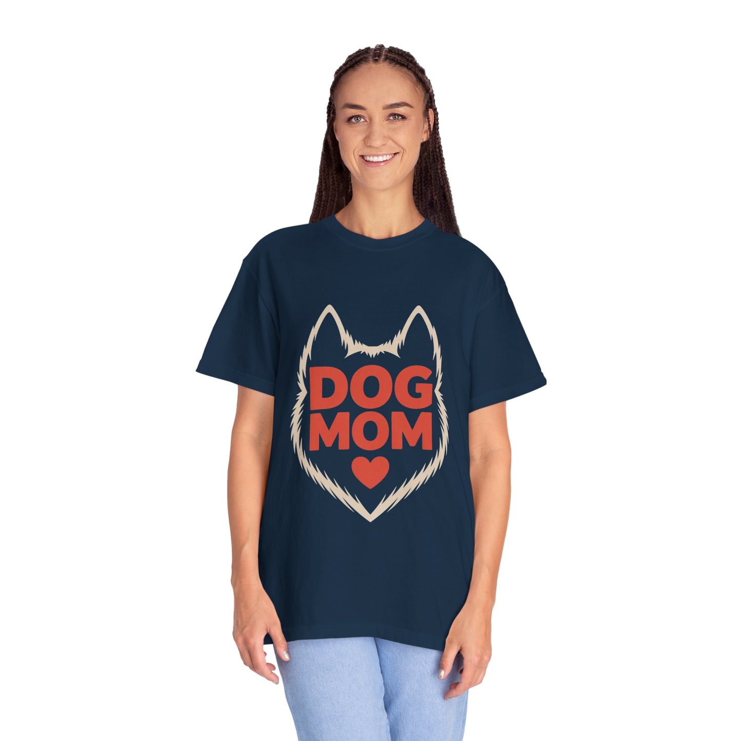Dog Mom Heart Tee – Minimal Pet Parent Shirt
