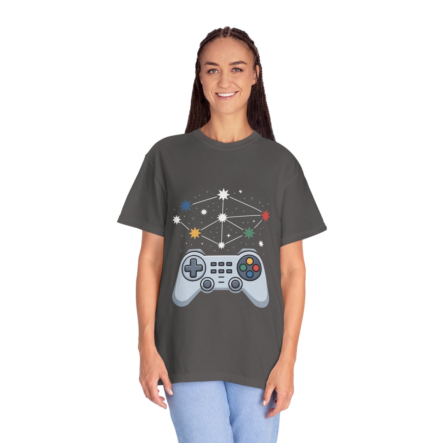 Game Galaxy Tee – Cosmic Gaming Controller Comfort Colors T-Shirt