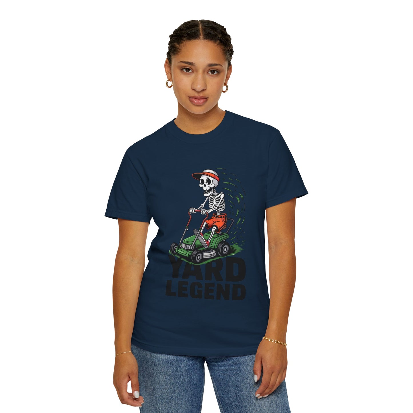 Yard Legend Skeleton Tee – Funny Lawn Mowing Comfort Colors T-Shirt