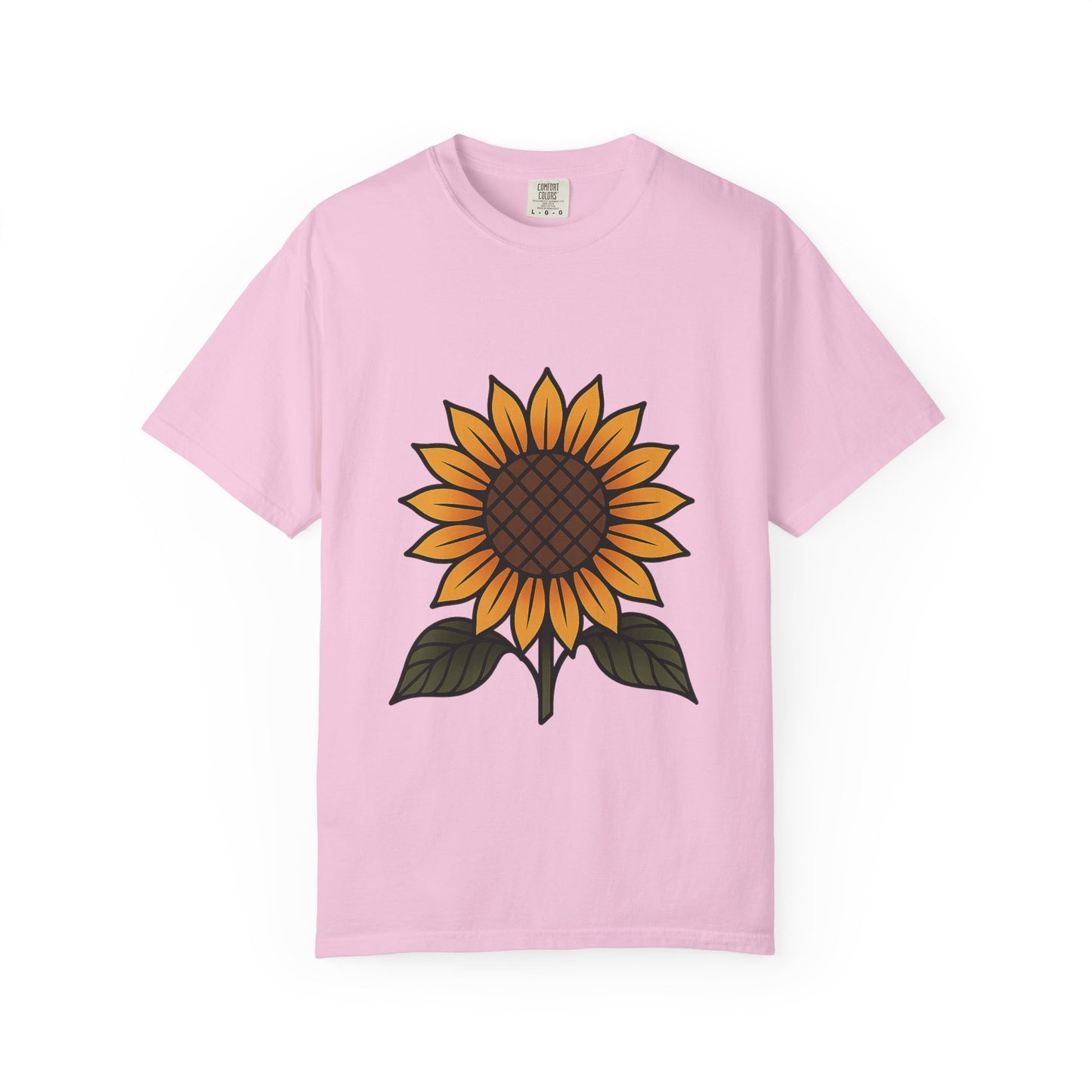 Sunflower Flash Tattoo Tee – Comfort Colors Unisex Garment-Dyed T-Shirt