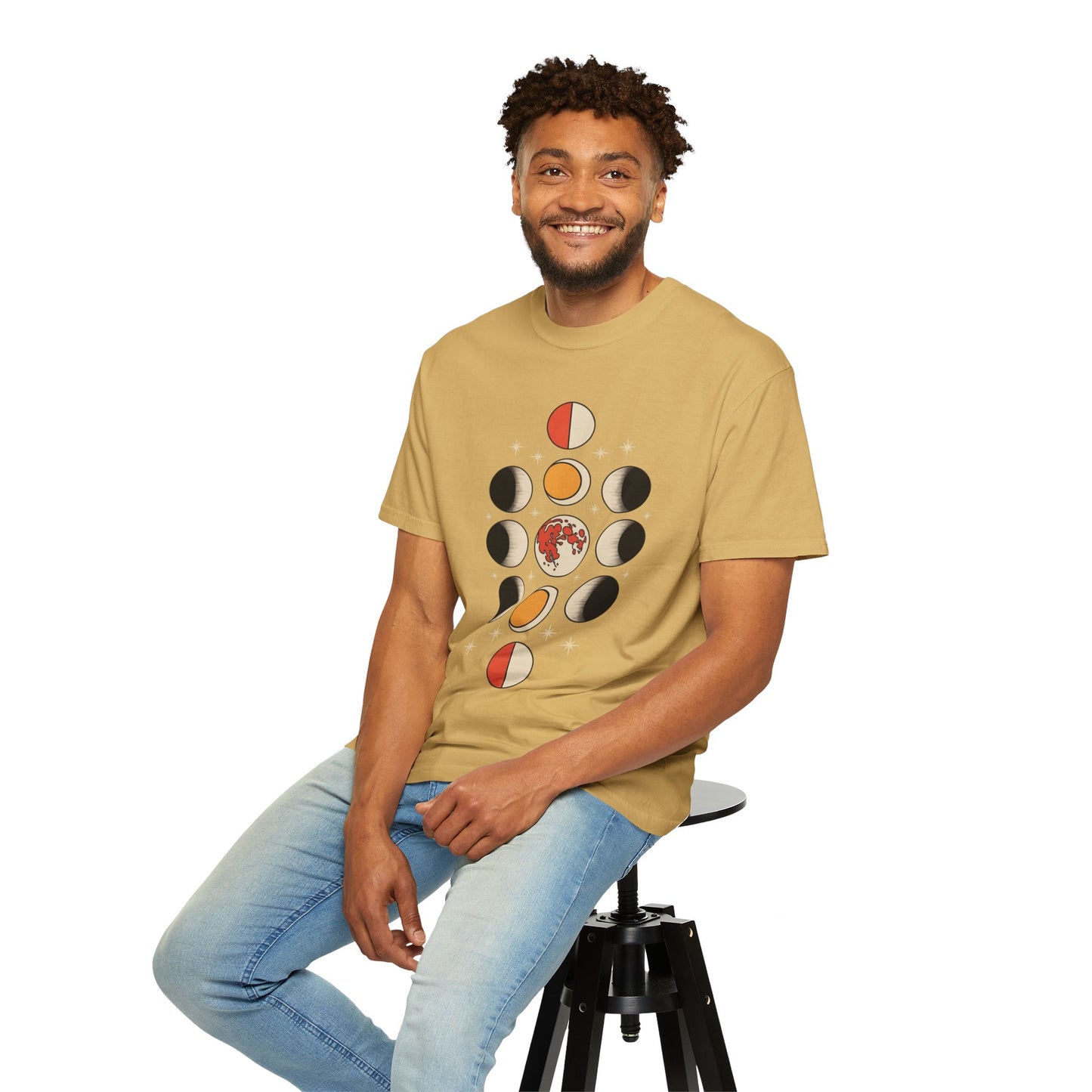 Lunar Phases Tee – Vintage Moon Cycle Graphic Shirt