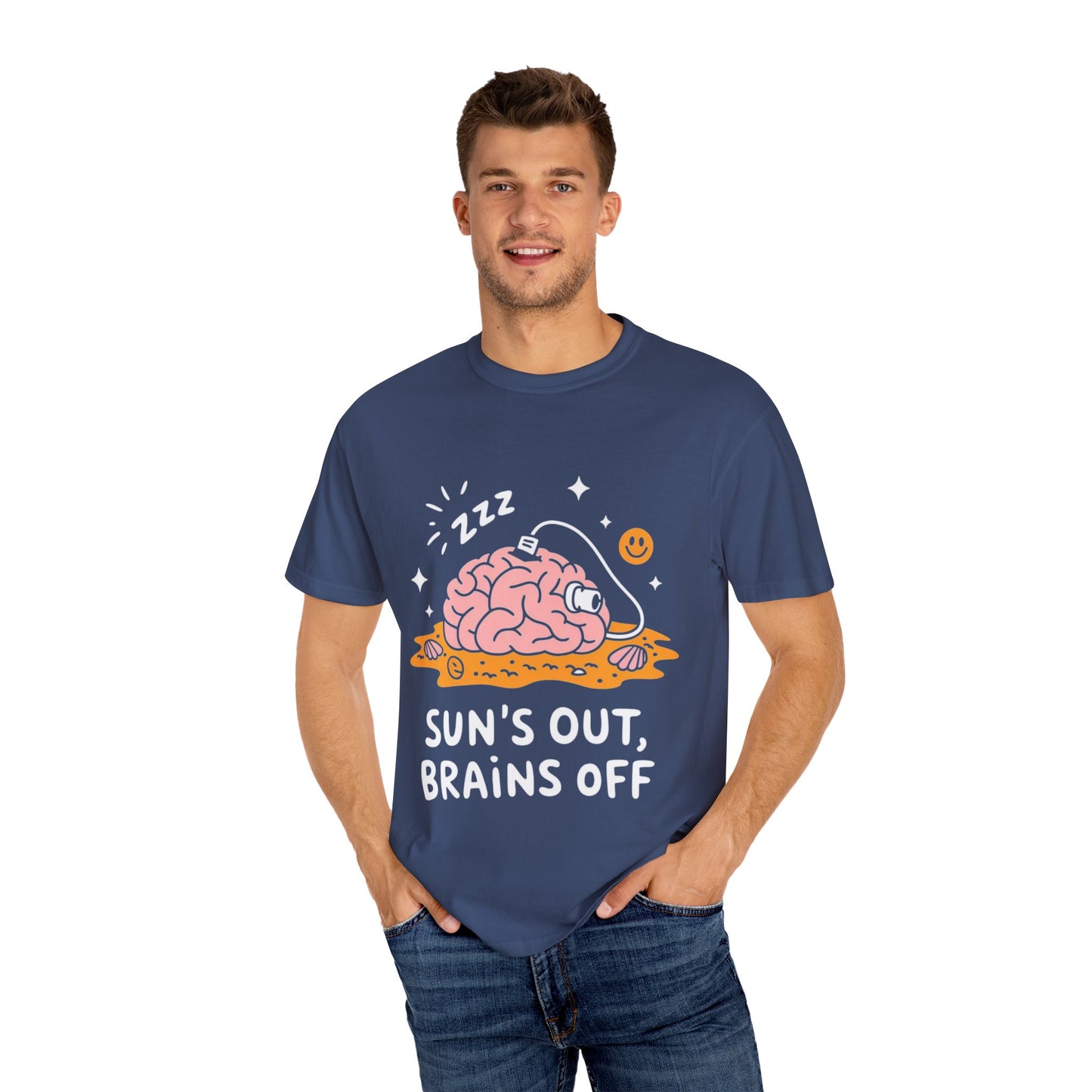 Sun’s Out, Brains Off Tee – Funny Summer Beach Brain Shirt