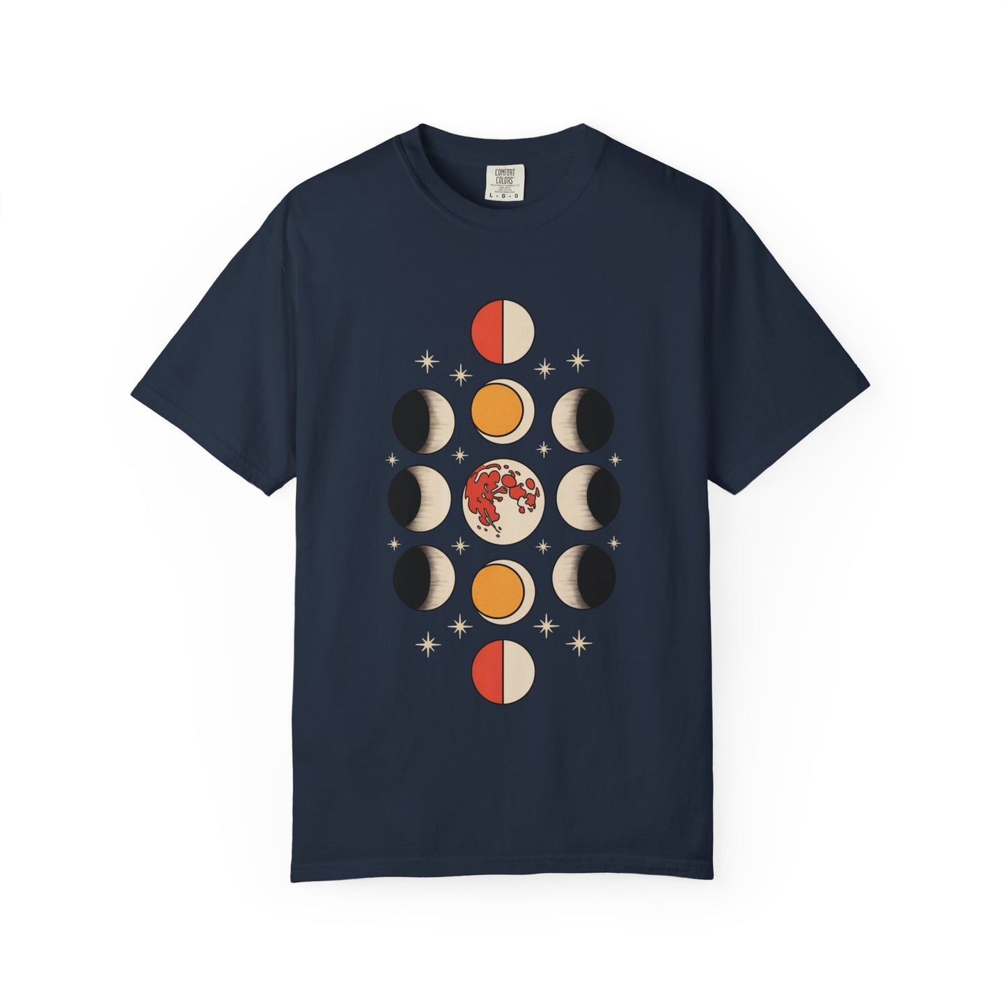 Lunar Phases Tee – Vintage Moon Cycle Graphic Shirt