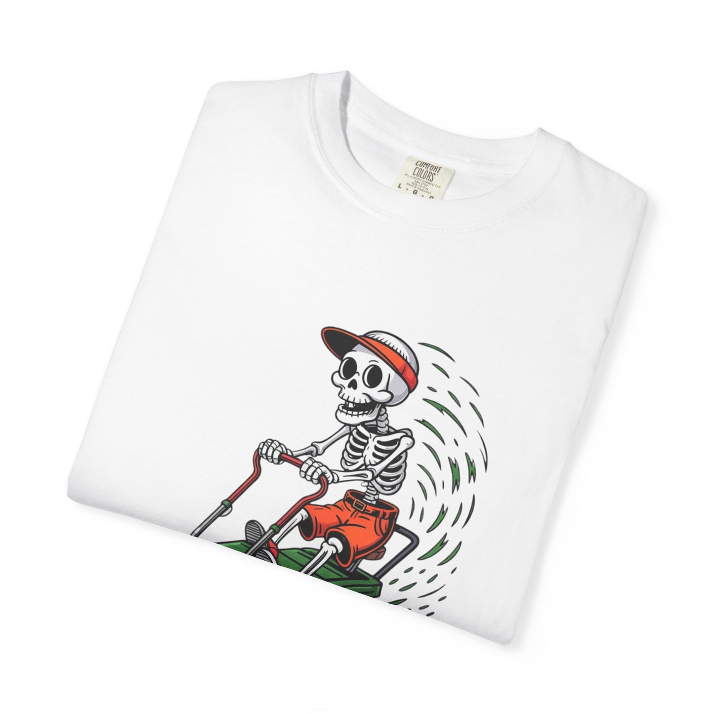 Yard Legend Skeleton Tee – Funny Lawn Mowing Comfort Colors T-Shirt