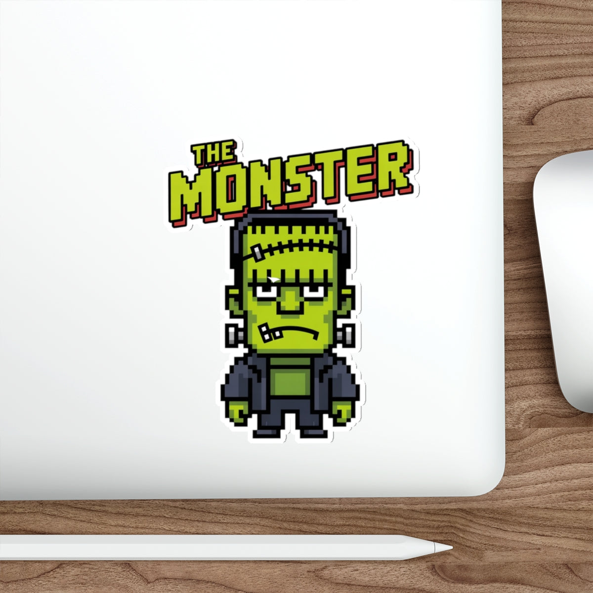 Monster Pixel Art Sticker – Die-Cut Vinyl Sticker