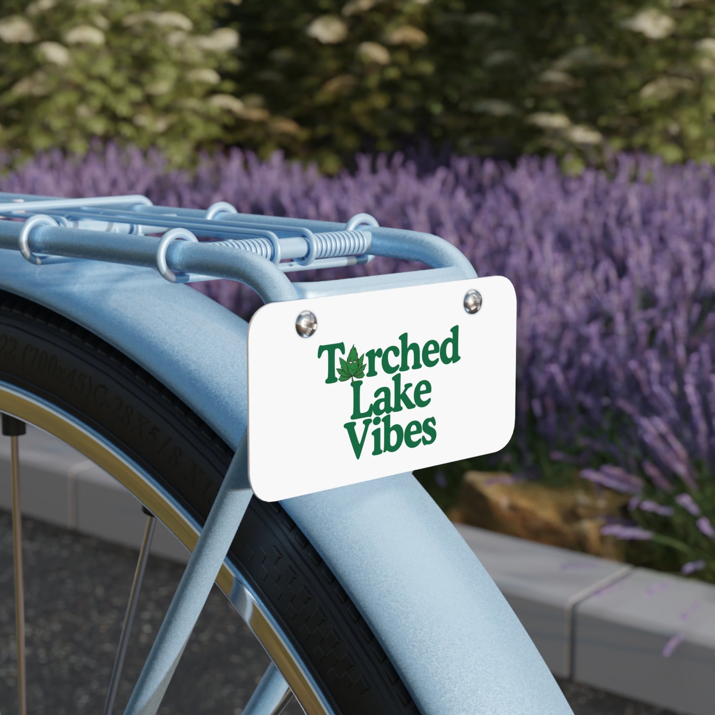 Torched Lake Vibes Mini Metal License Plate β Torch Lake & Cannabis-Inspired Michigan Sign, Lake Life Decor