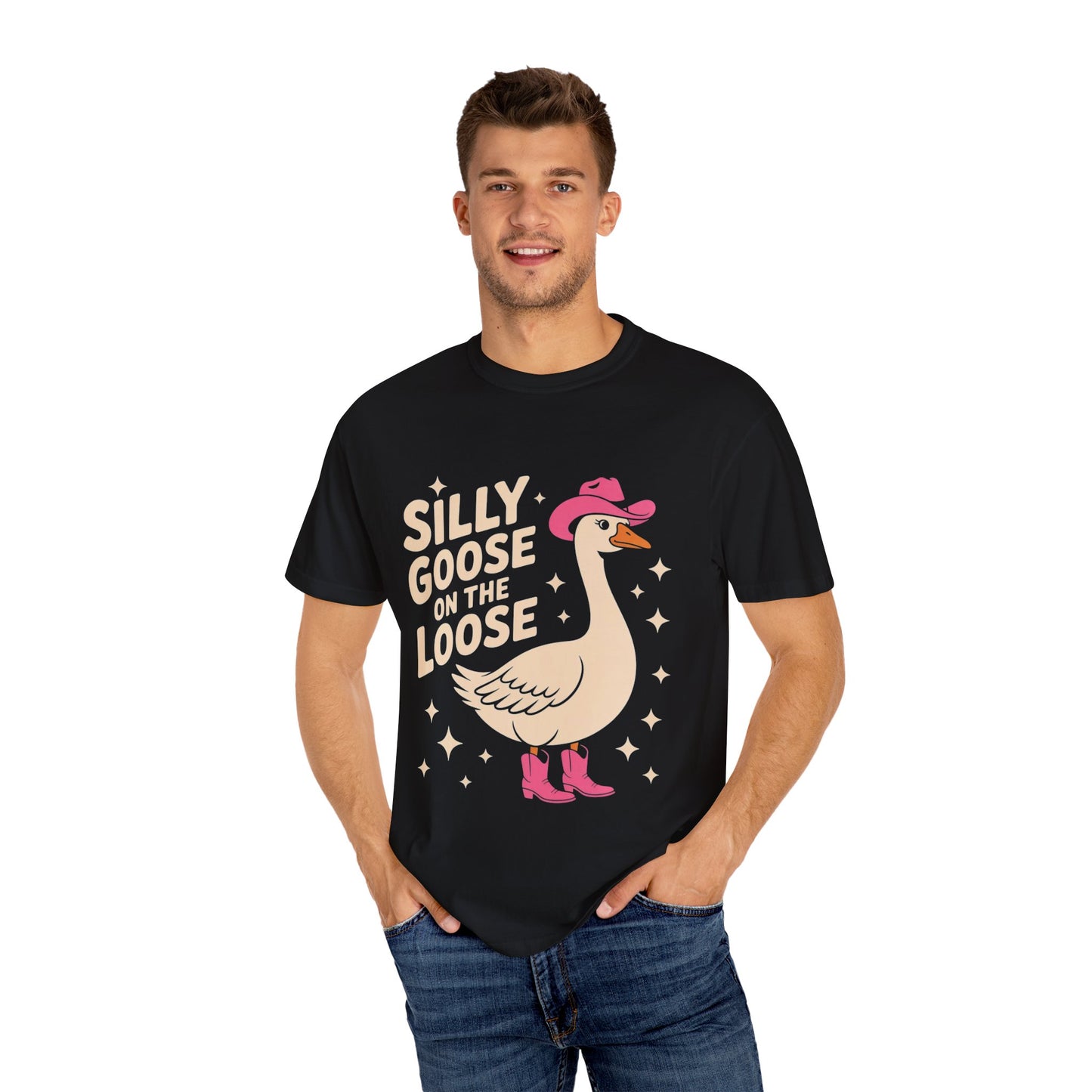 Silly Goose on the Loose Tee – Funny Cowboy Comfort Colors T-Shirt