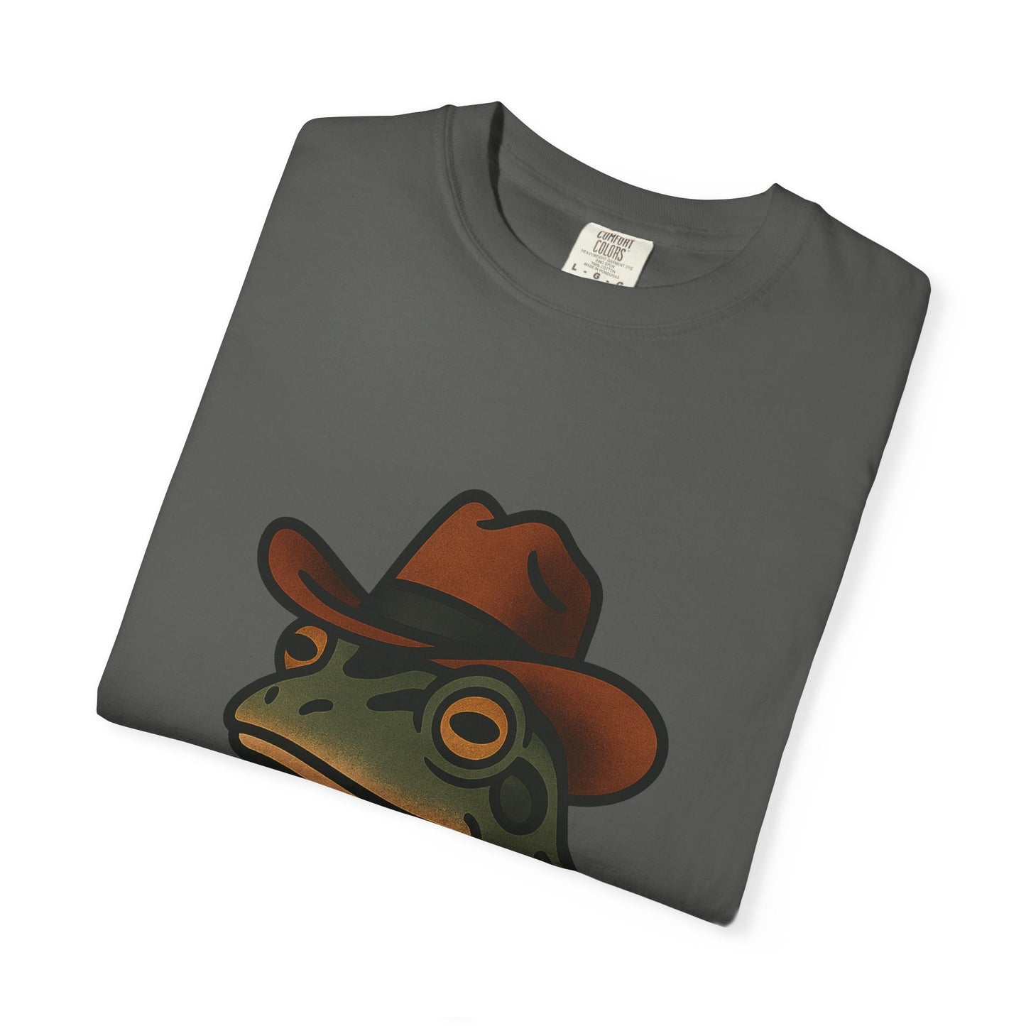 Cowboy Frog Tattoo Tee – Comfort Colors Unisex Garment-Dyed T-Shirt