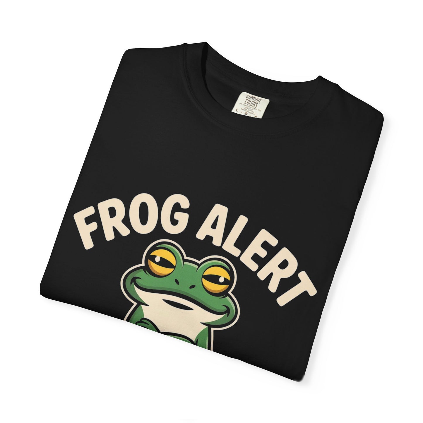 Frog Alert Tee – Funny Amphibian Graphic Comfort Colors T-Shirt