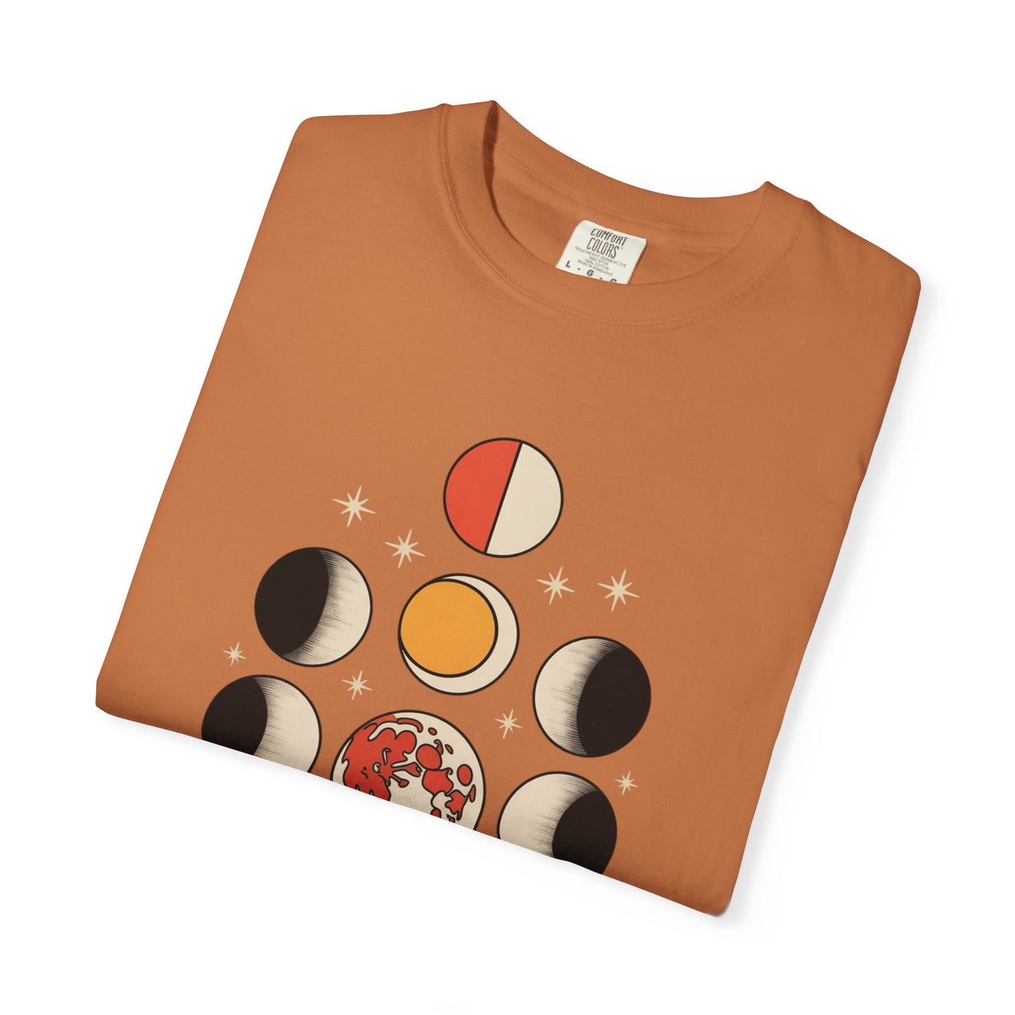 Lunar Phases Tee – Vintage Moon Cycle Graphic Shirt