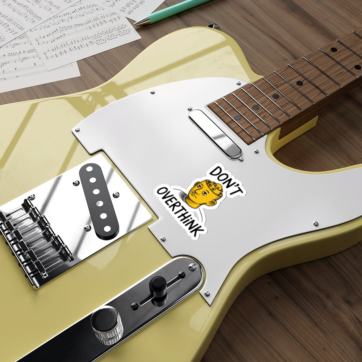 Don’t Overthink It Sticker – Die-Cut Vinyl Sticker