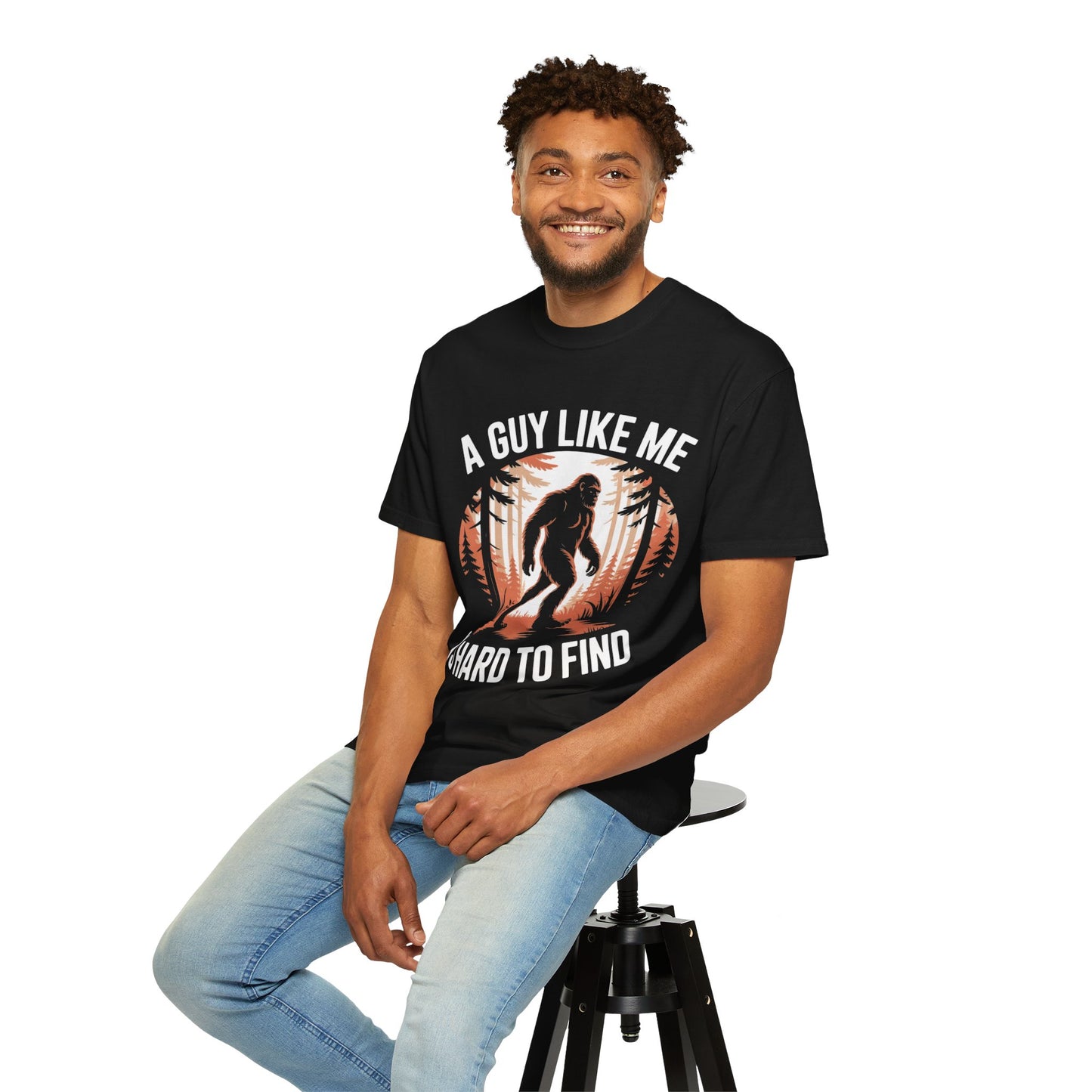 Bigfoot in the Woods Tee – Funny Sasquatch Dating Shirt