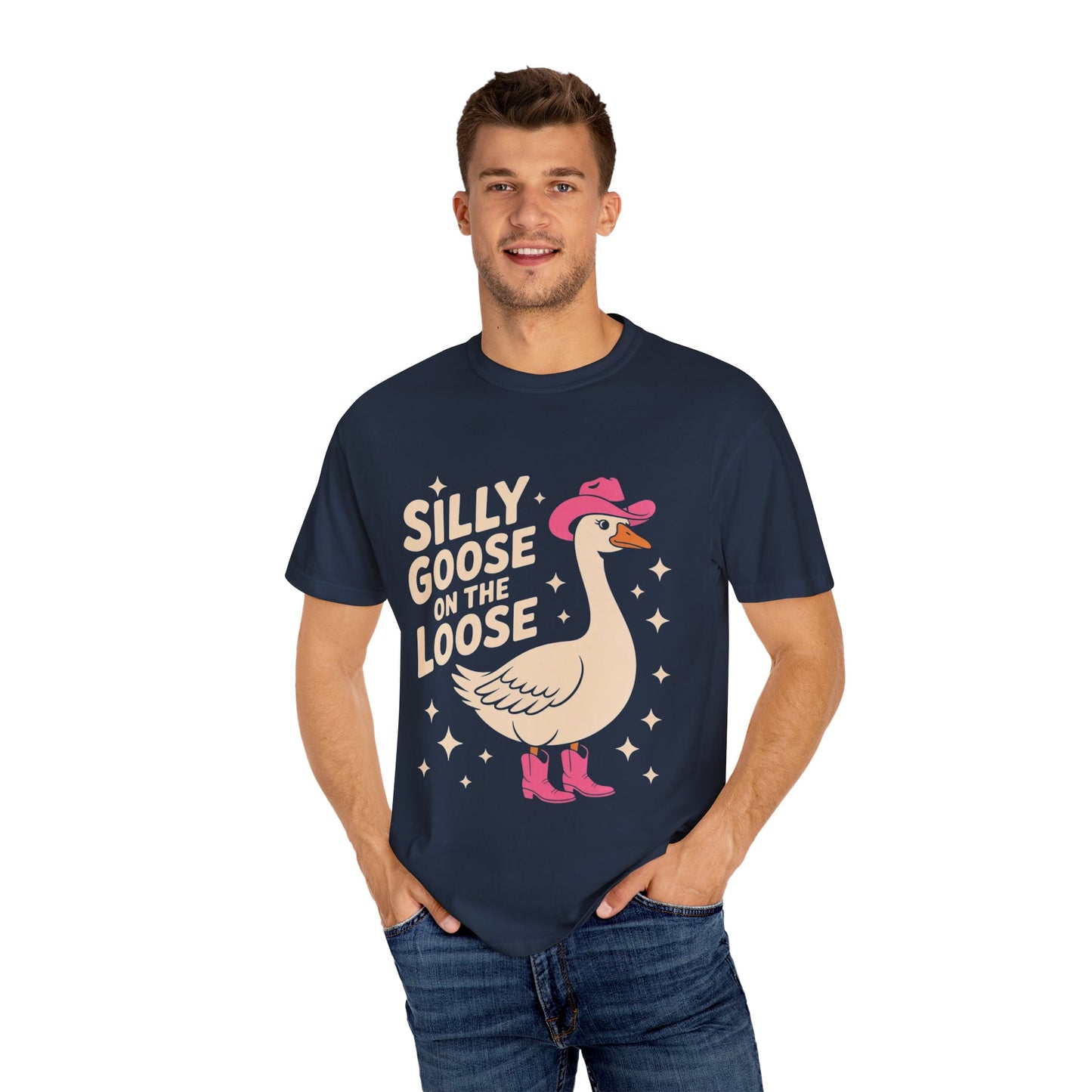 Silly Goose on the Loose Tee – Funny Cowboy Comfort Colors T-Shirt
