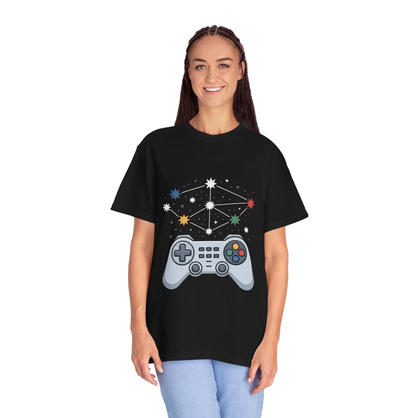 Game Galaxy Tee – Cosmic Gaming Controller Comfort Colors T-Shirt