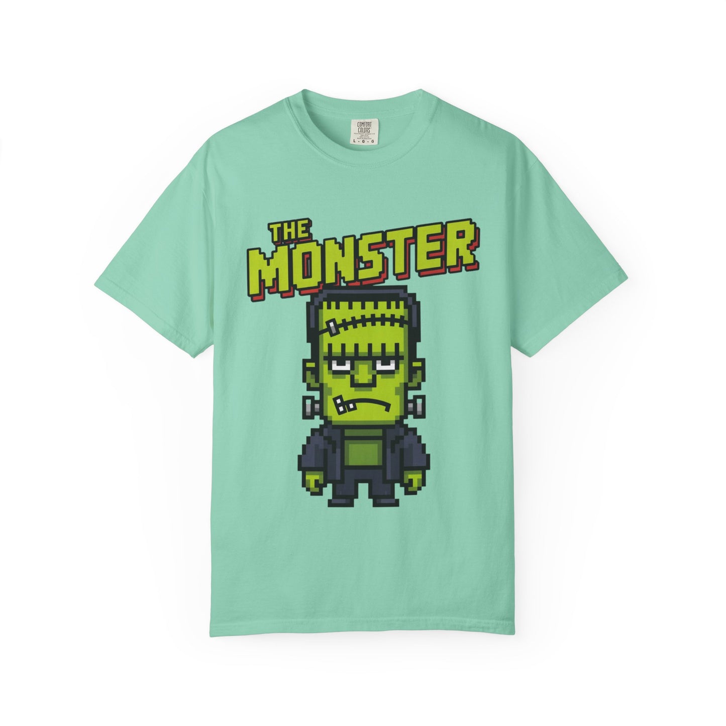 The Monster Pixel Art Tee – Retro Frankenstein Gaming Shirt