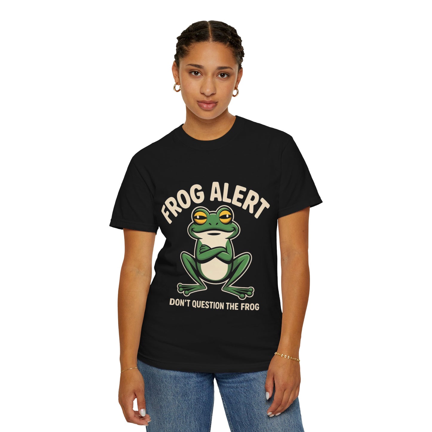 Frog Alert Tee – Funny Amphibian Graphic Comfort Colors T-Shirt
