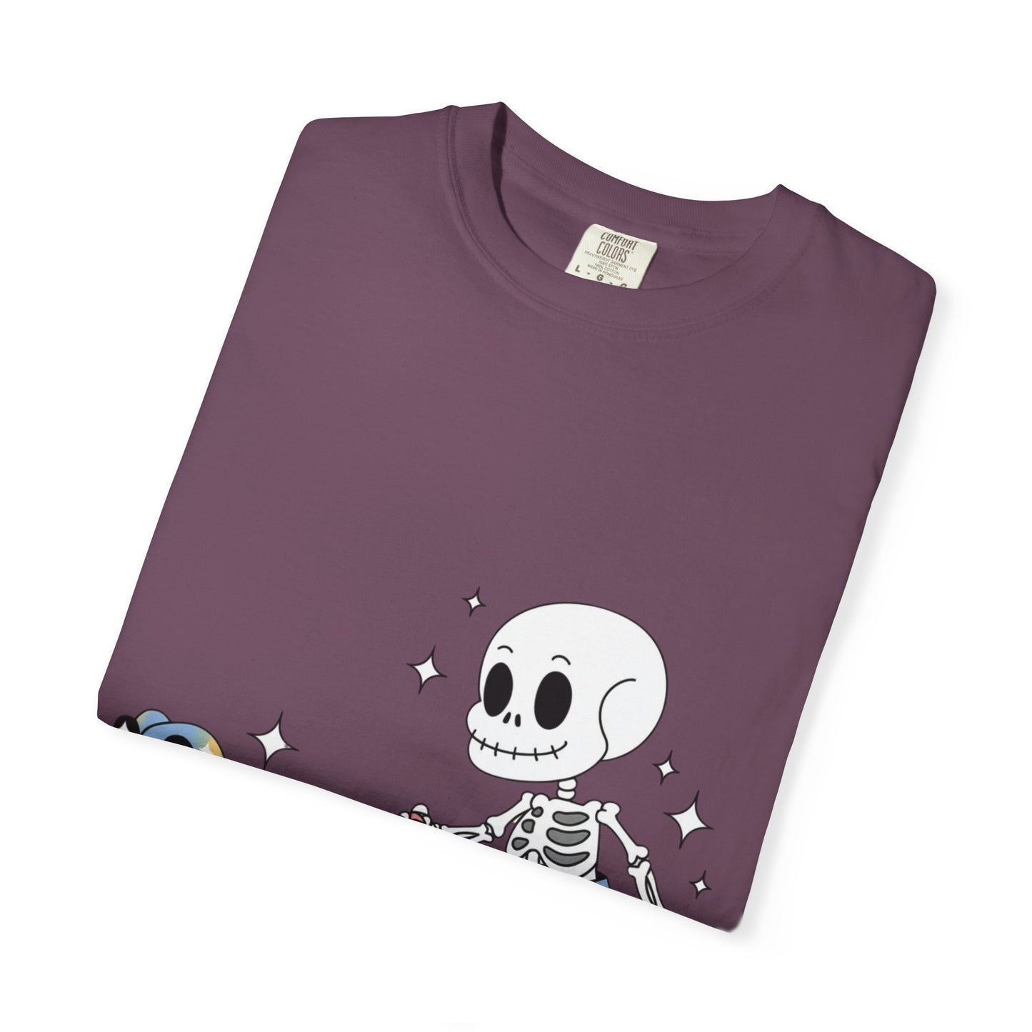 Dino Walk Tee – Skeleton Walking Rainbow Dinosaur Shirt