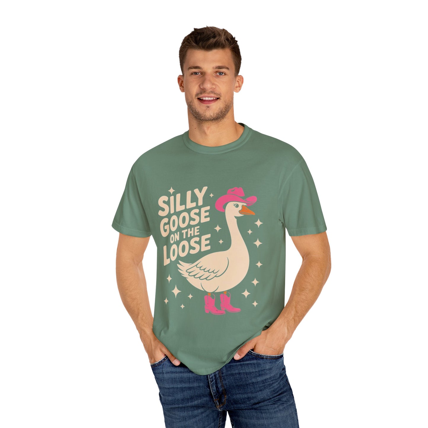Silly Goose on the Loose Tee – Funny Cowboy Comfort Colors T-Shirt
