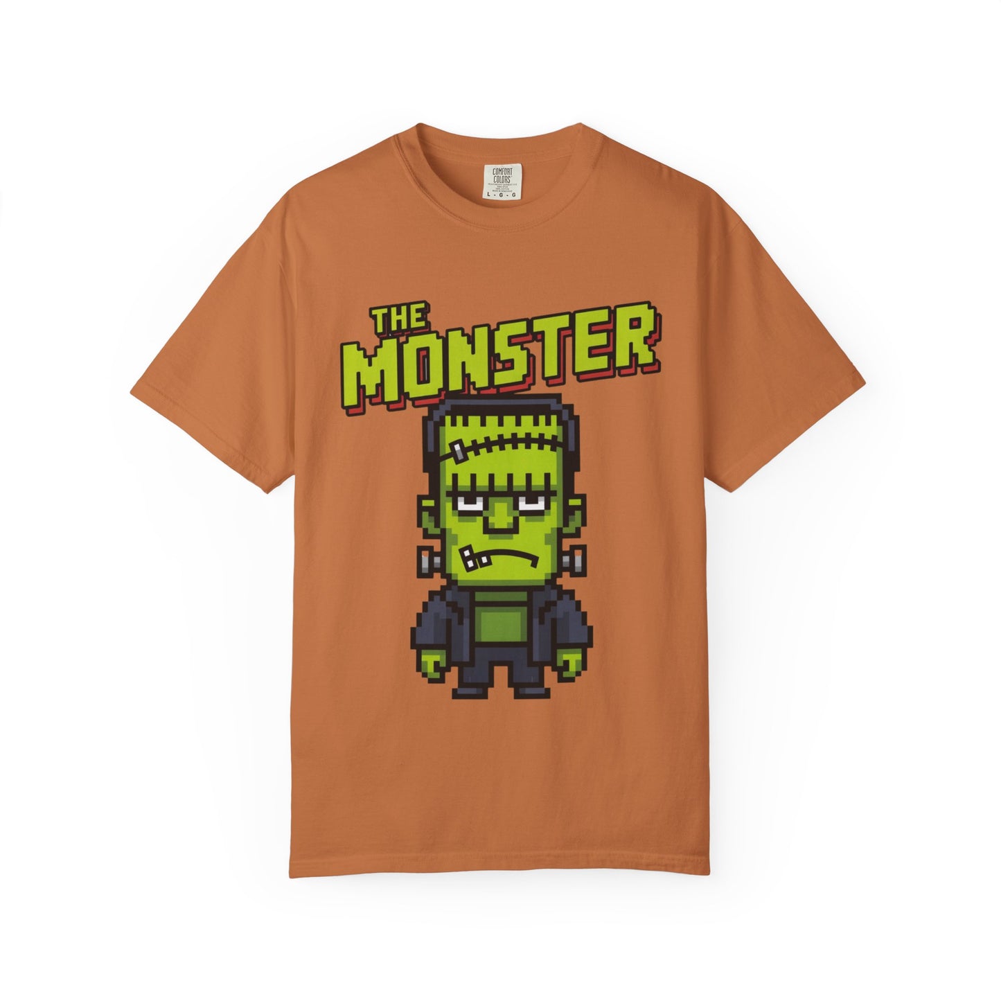 The Monster Pixel Art Tee – Retro Frankenstein Gaming Shirt