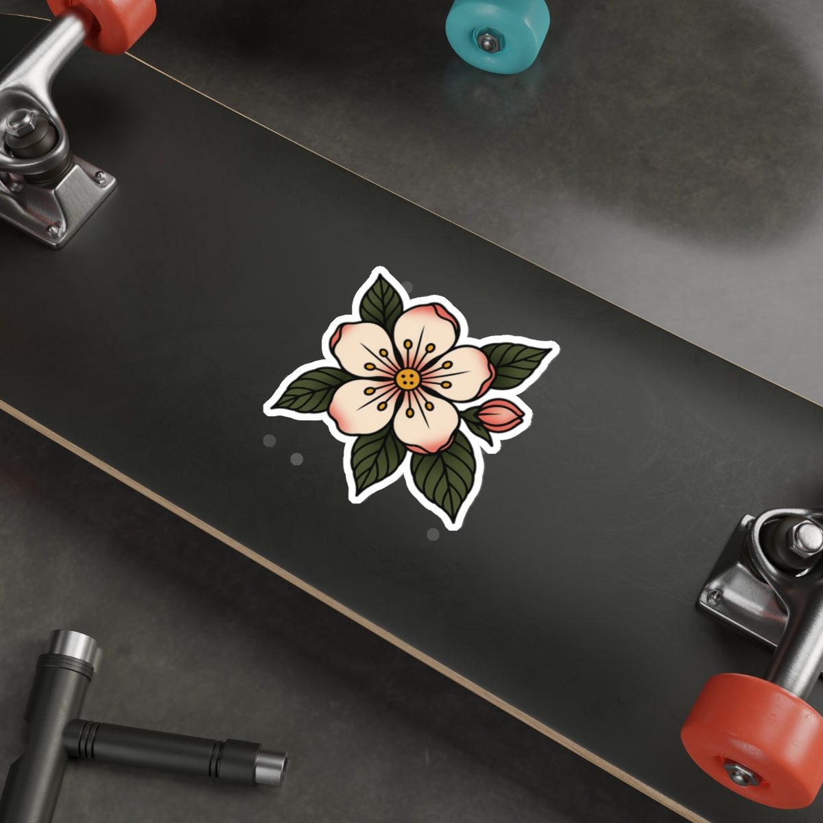 Traditional Blossom Tattoo Sticker