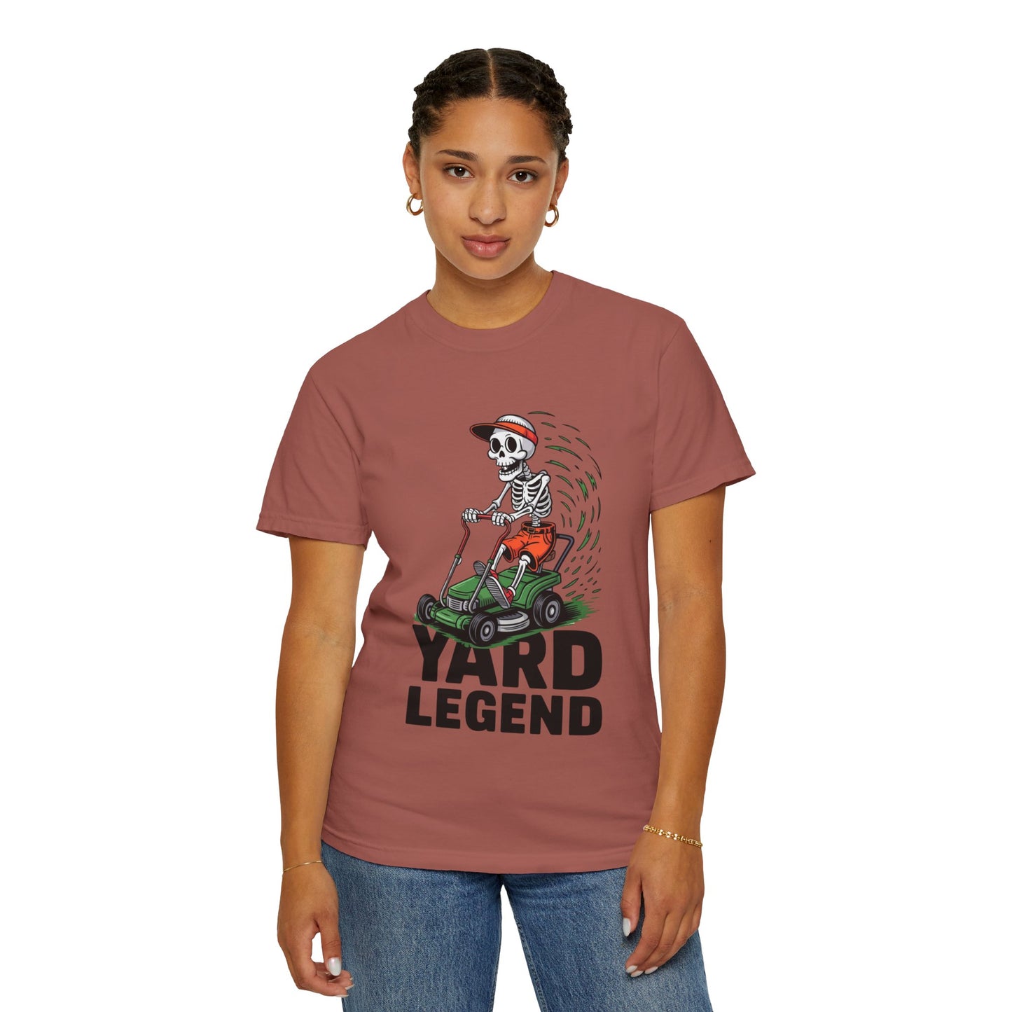 Yard Legend Skeleton Tee – Funny Lawn Mowing Comfort Colors T-Shirt