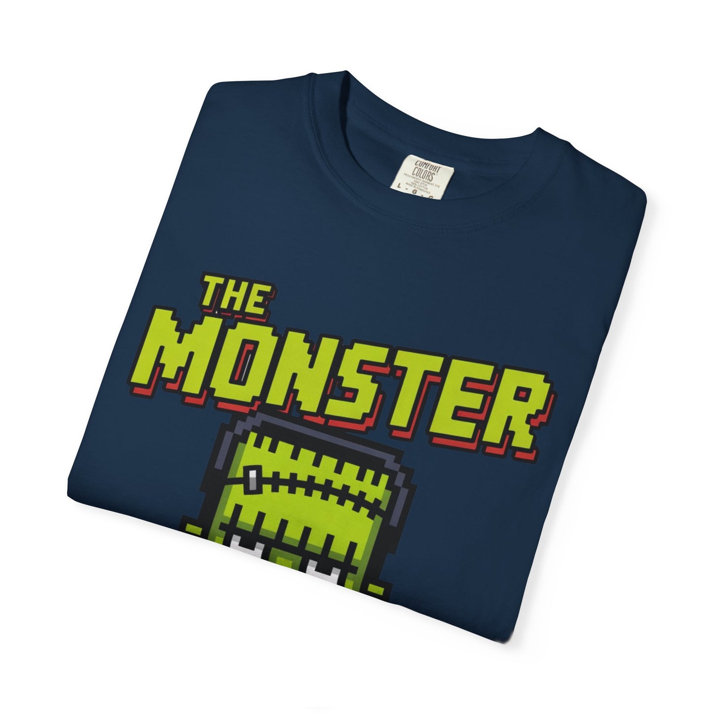 The Monster Pixel Art Tee – Retro Frankenstein Gaming Shirt