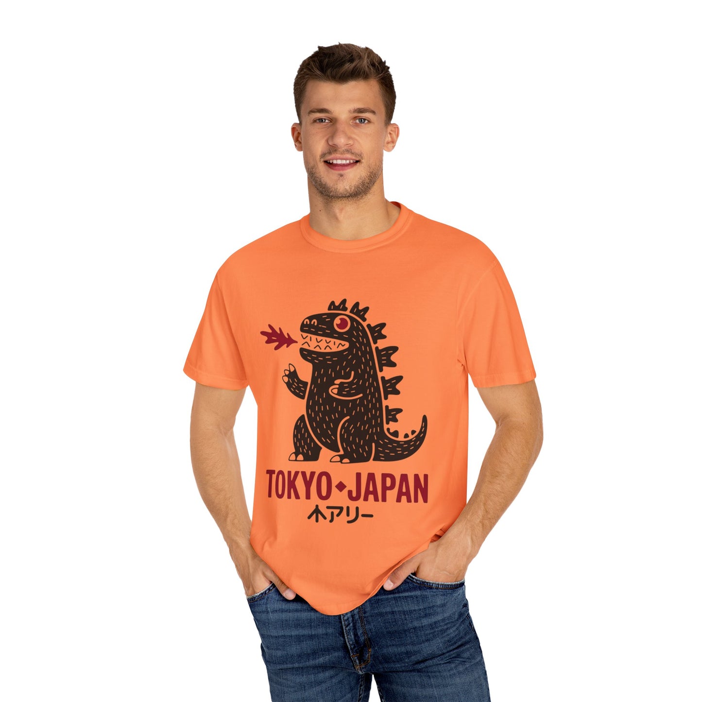 Tokyo Kaiju Tee – Cute Fire-Breathing Monster Graphic Shirt