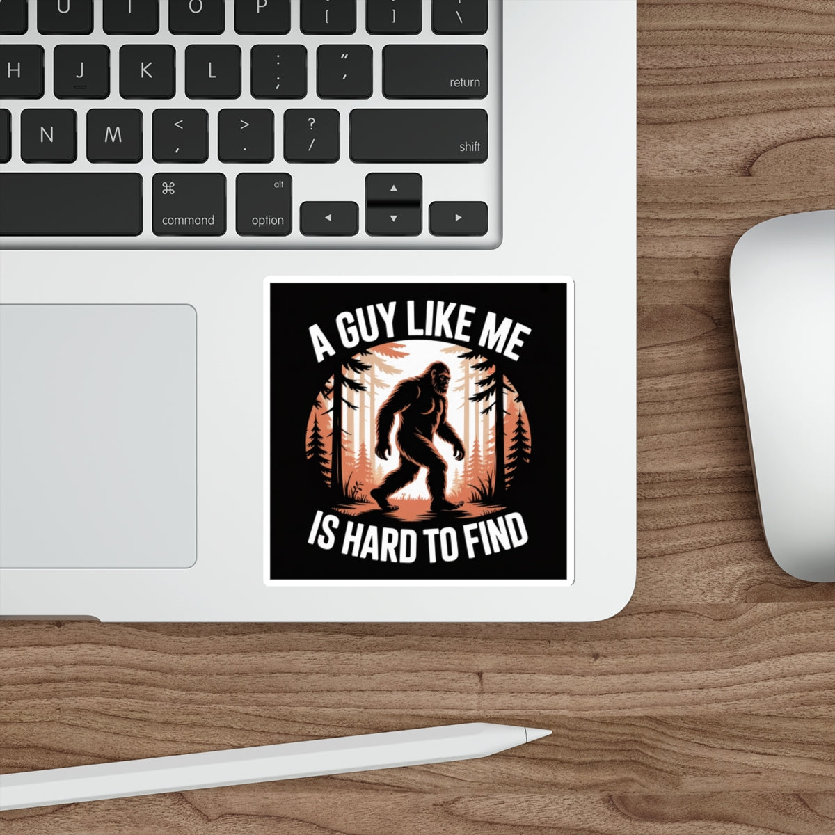 Bigfoot in the Woods Sticker – Die-Cut Vinyl Sticker