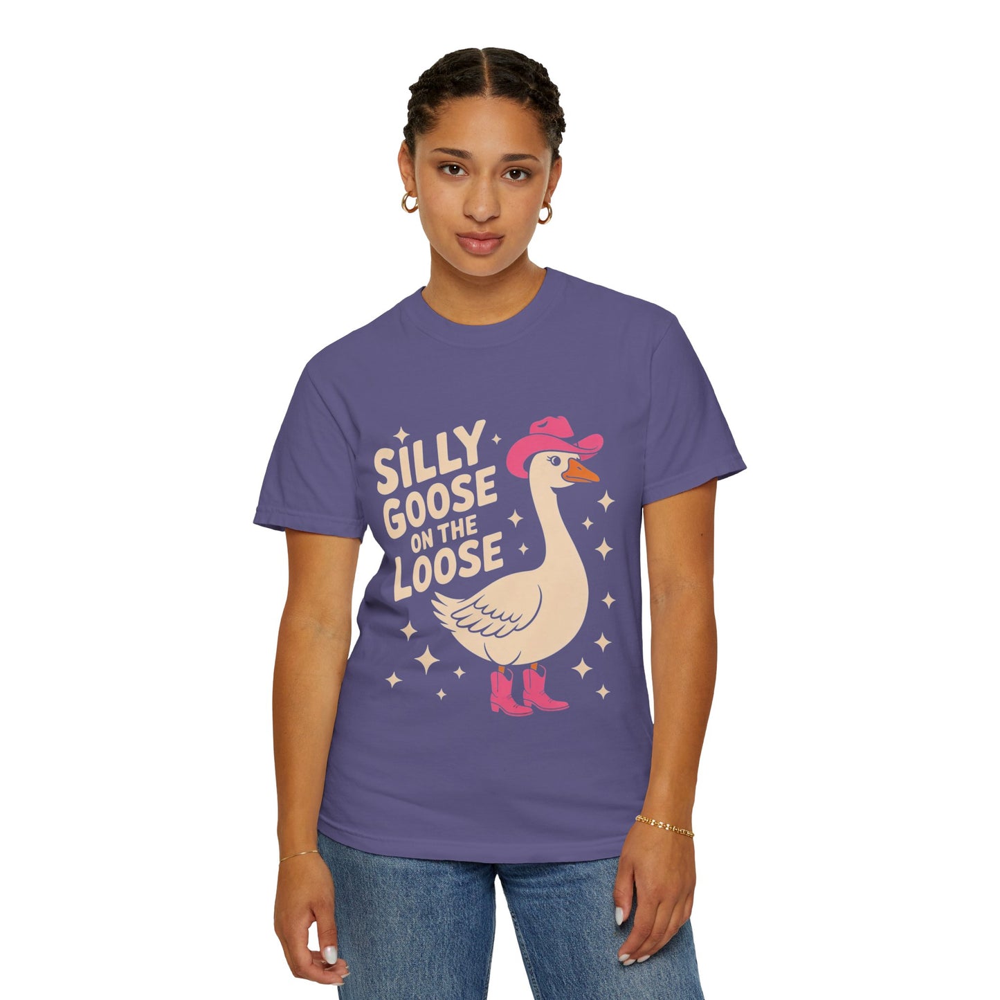 Silly Goose on the Loose Tee – Funny Cowboy Comfort Colors T-Shirt