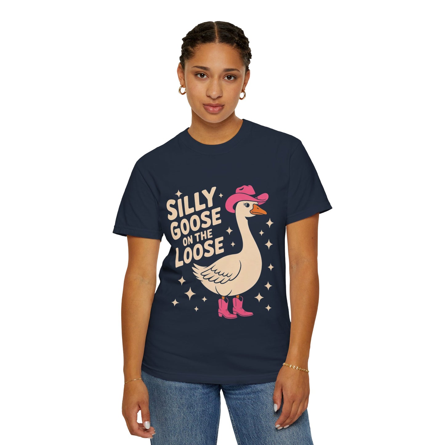 Silly Goose on the Loose Tee – Funny Cowboy Comfort Colors T-Shirt