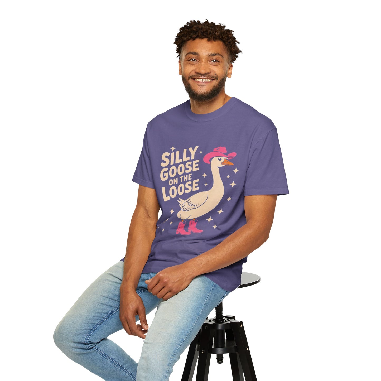 Silly Goose on the Loose Tee – Funny Cowboy Comfort Colors T-Shirt