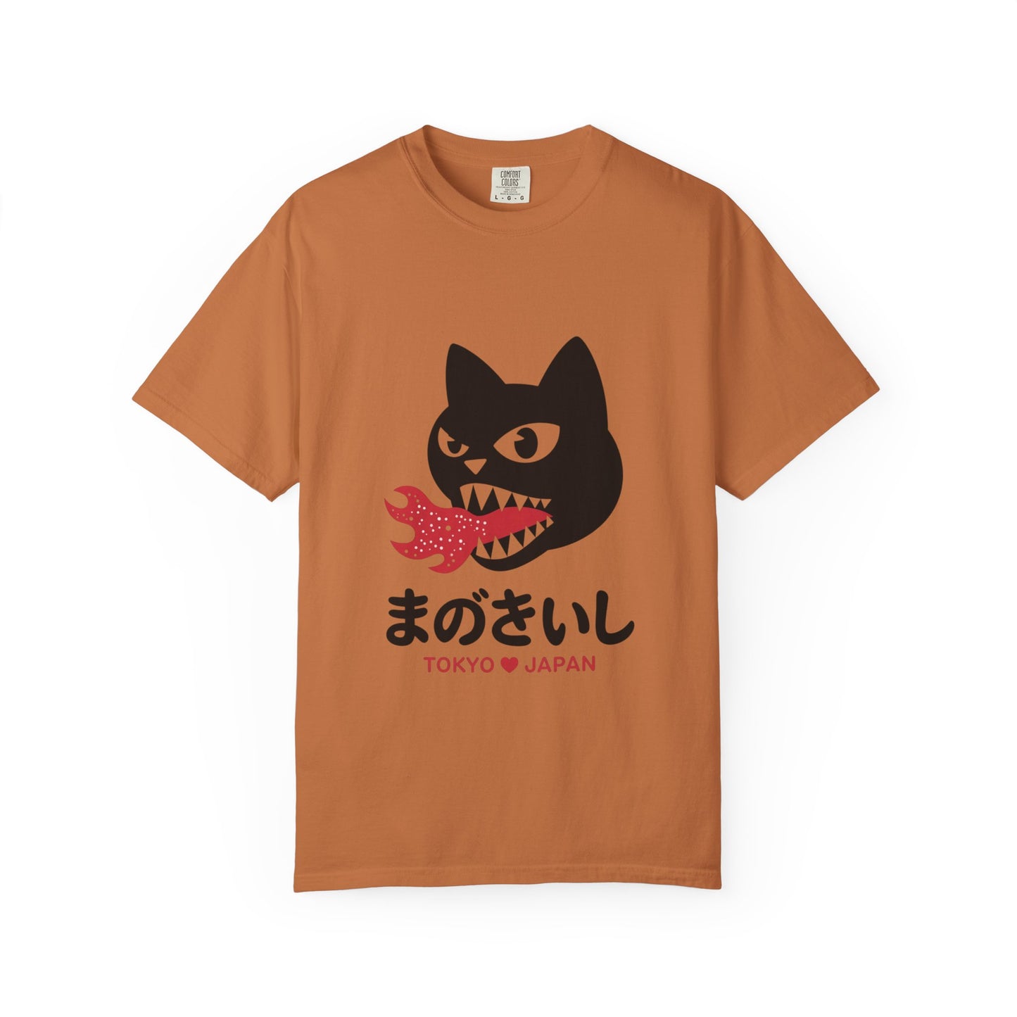 Tokyo Fire Cat Tee – Japanese Graphic Retro-Inspired Shirt