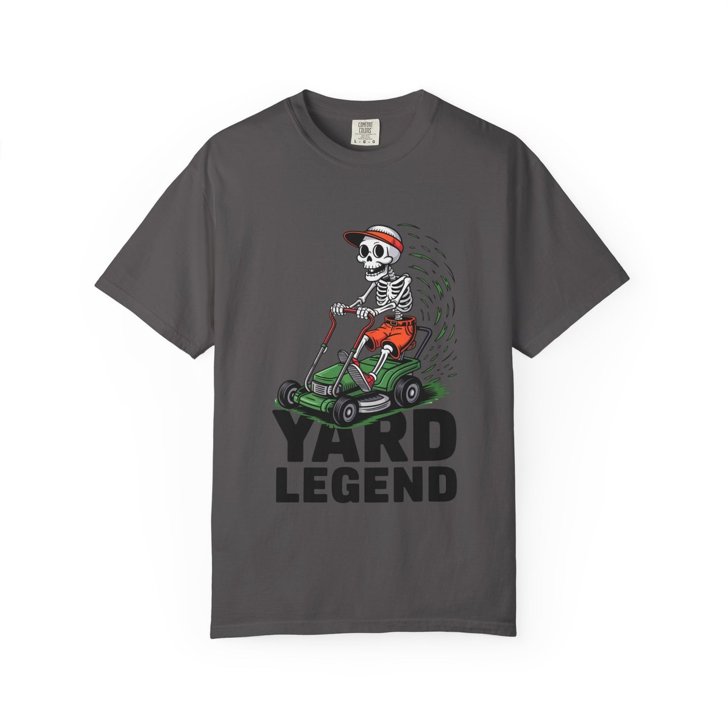Yard Legend Skeleton Tee – Funny Lawn Mowing Comfort Colors T-Shirt