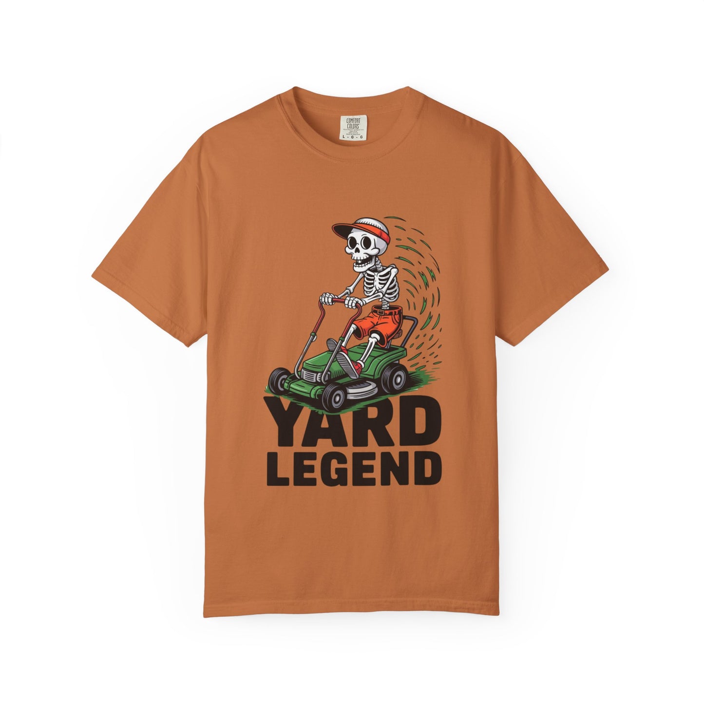 Yard Legend Skeleton Tee – Funny Lawn Mowing Comfort Colors T-Shirt