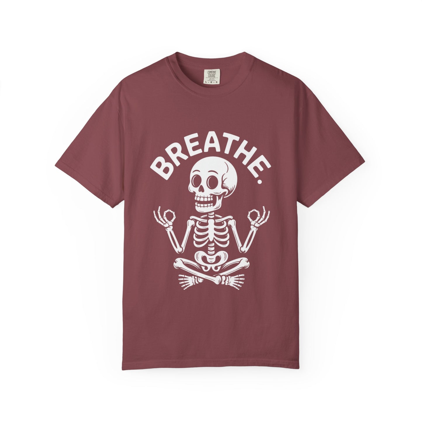 Breathe Skeleton Yoga Tee – Meditating Bones Shirt
