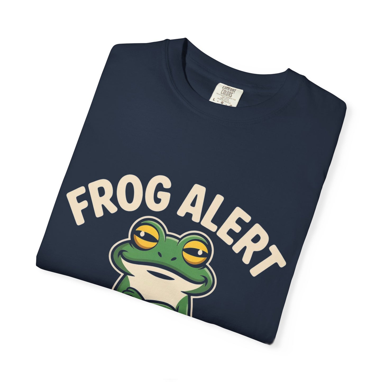 Frog Alert Tee – Funny Amphibian Graphic Comfort Colors T-Shirt