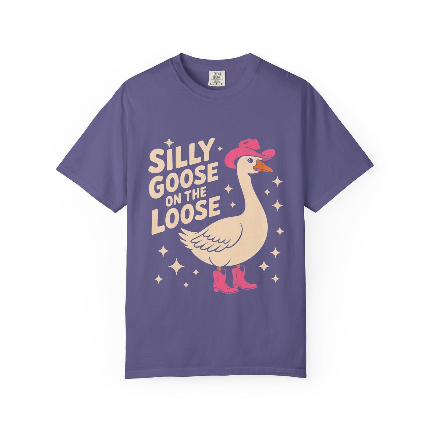 Silly Goose on the Loose Tee – Funny Cowboy Comfort Colors T-Shirt