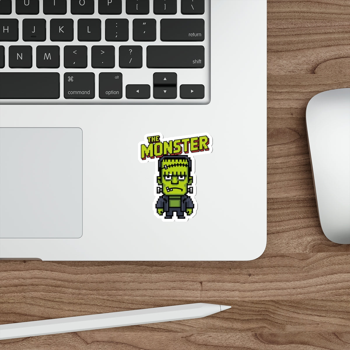 Monster Pixel Art Sticker – Die-Cut Vinyl Sticker