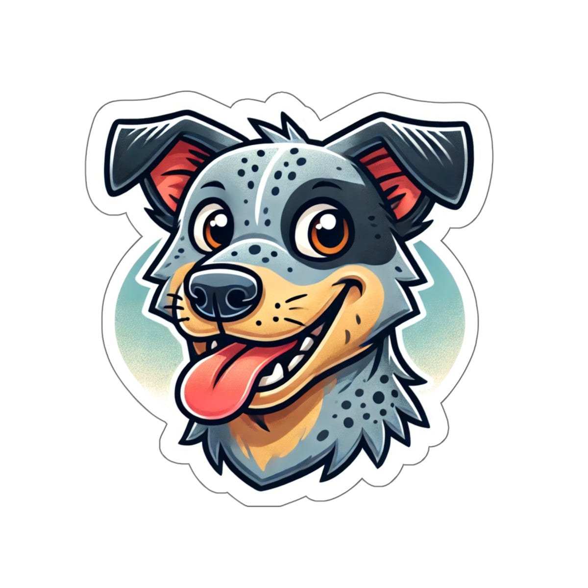 Australian Cattle Dog (Blue Heeler) Die-Cut Vinyl Sticker | Waterproof Pet Lover Decal
