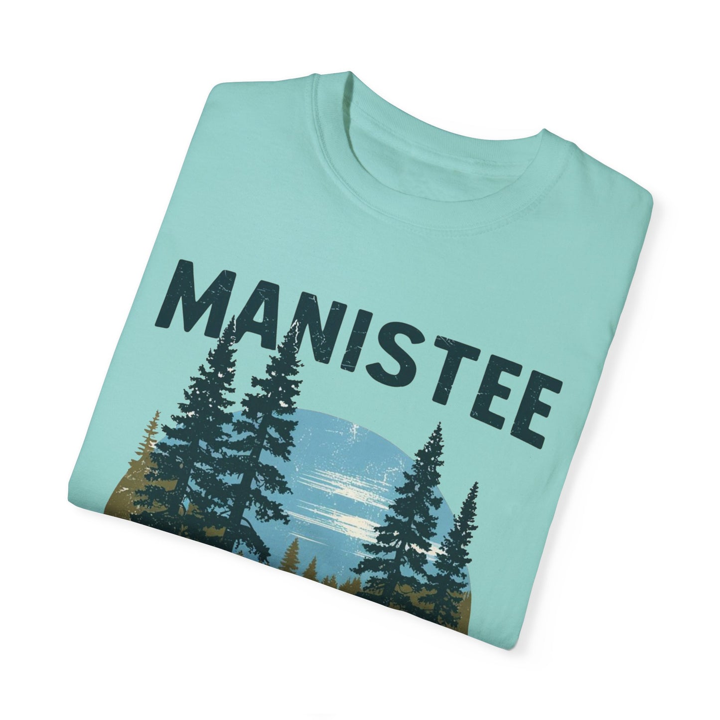 Manistee National Forest RV T-Shirt β Unisex Michigan Camping Tee with Trees & Camper Van Design
